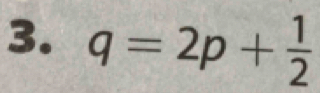 q=2p+ 1/2 