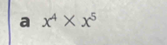 a x^4* x^5