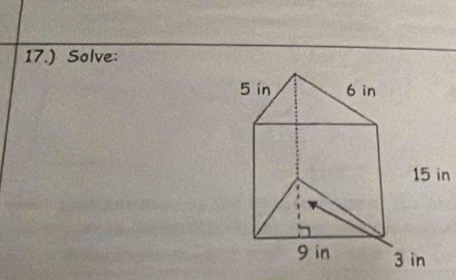 17.) Solve:
n