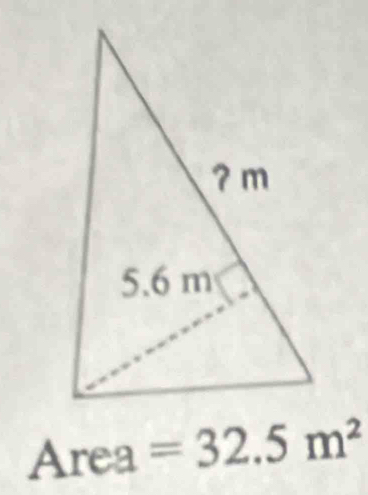 Area =32.5m^2