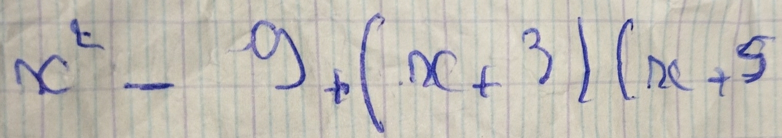 x^2-9+(x+3)(x+5