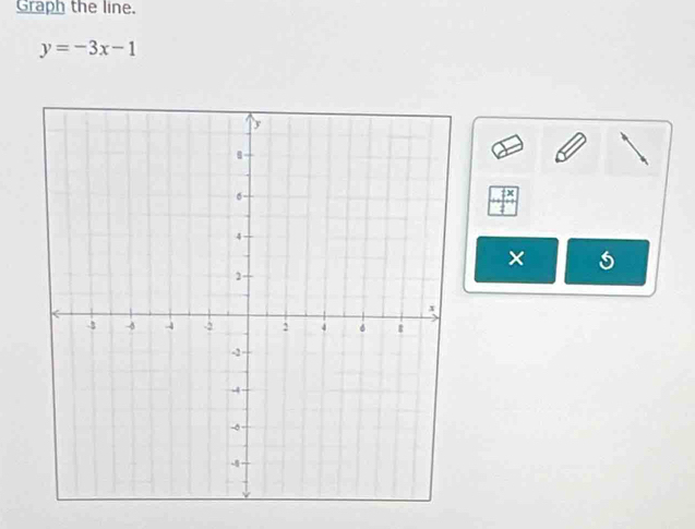 Graph the line.
y=-3x-1
×