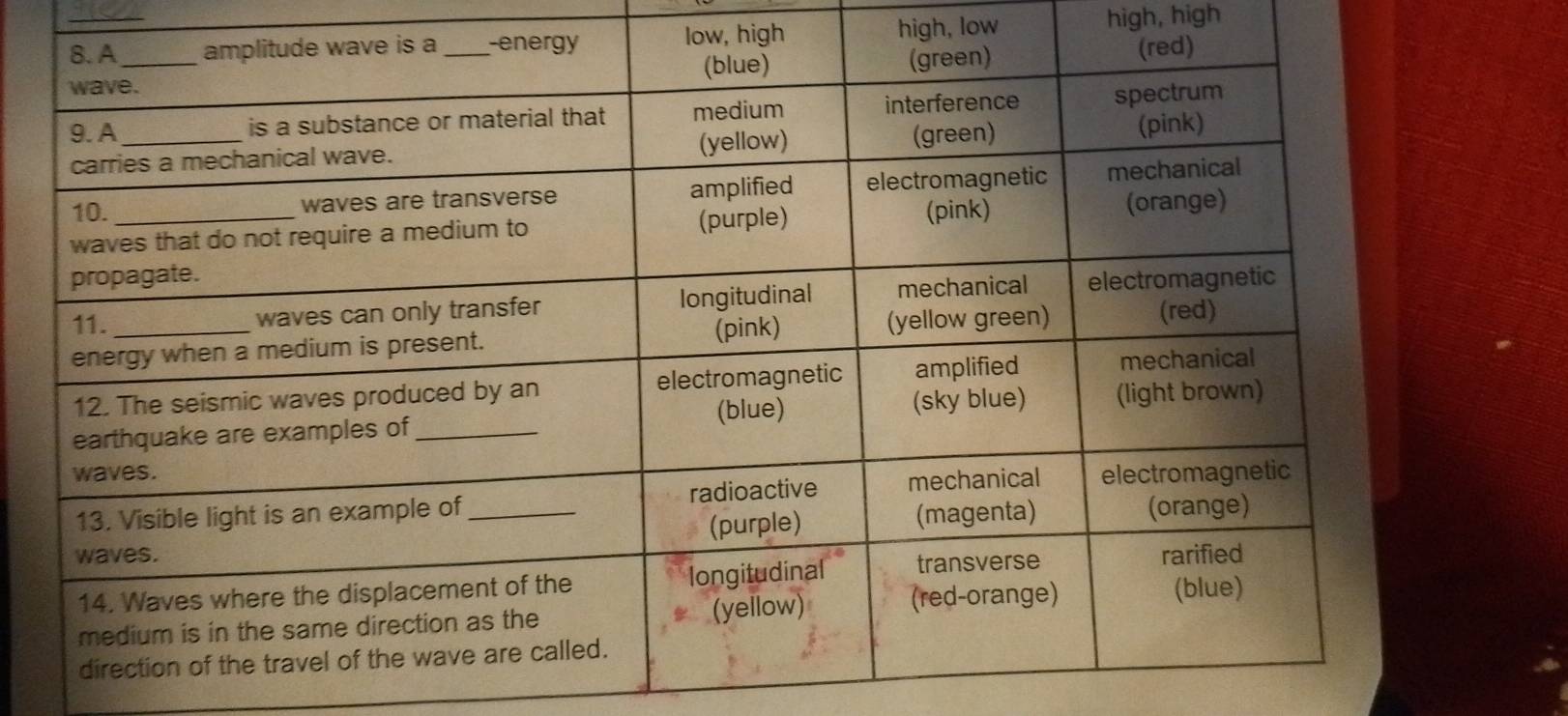 low, high high, low high, high