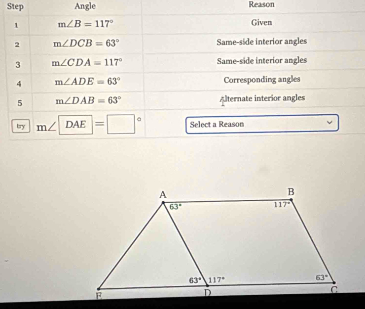 Step Angle Reason