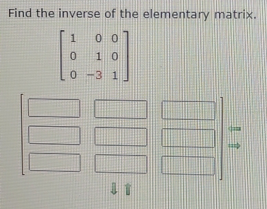 Find the inverse of the elementary matrix.
1