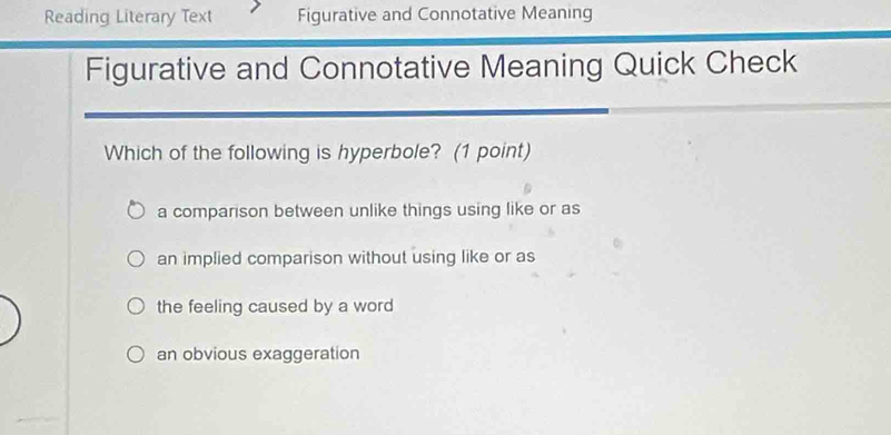Solved: Reading Literary Text Figurative and Connotative Meaning ...