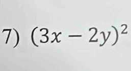 (3x-2y)^2