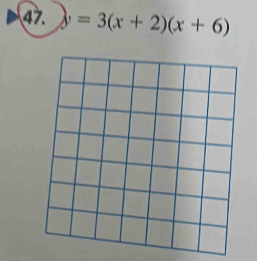 downarrow =3(x+2)(x+6)