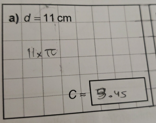 d=11cm
Capprox