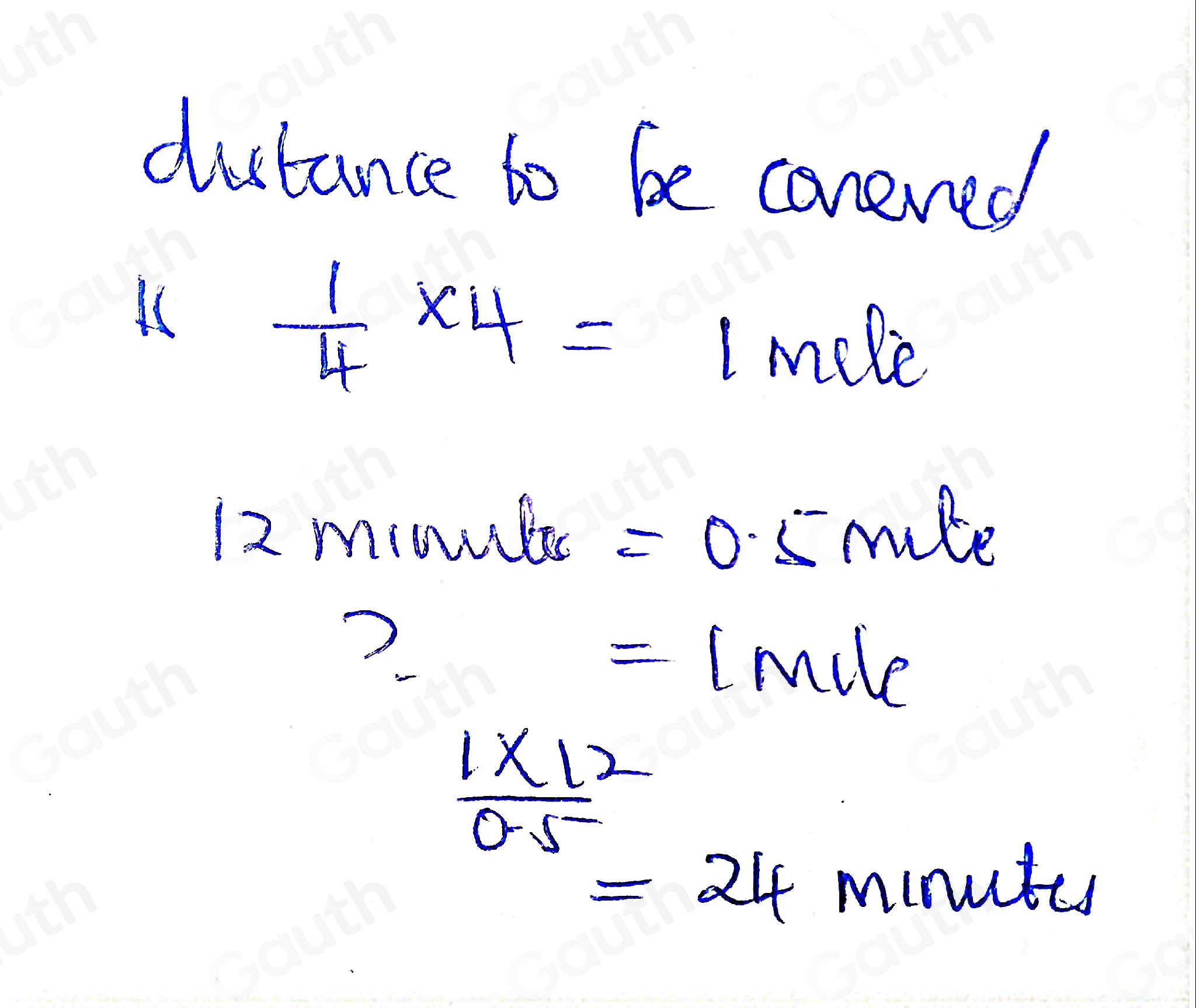 Solved: 03:40 Occupational Math Assessment It takes 12 minutes to walk ...