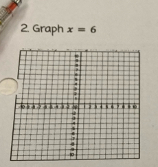 Graph x=6