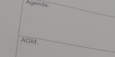 Agenda:
AGM :