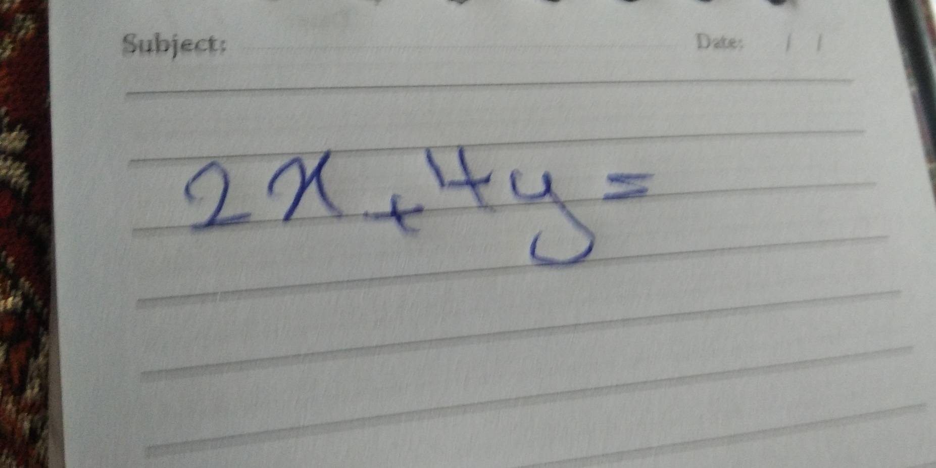 2x+4y=