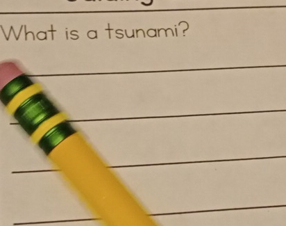 What is a tsunami?