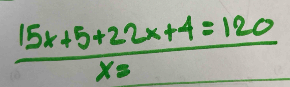 frac 15x+5+22x+4=120x_3