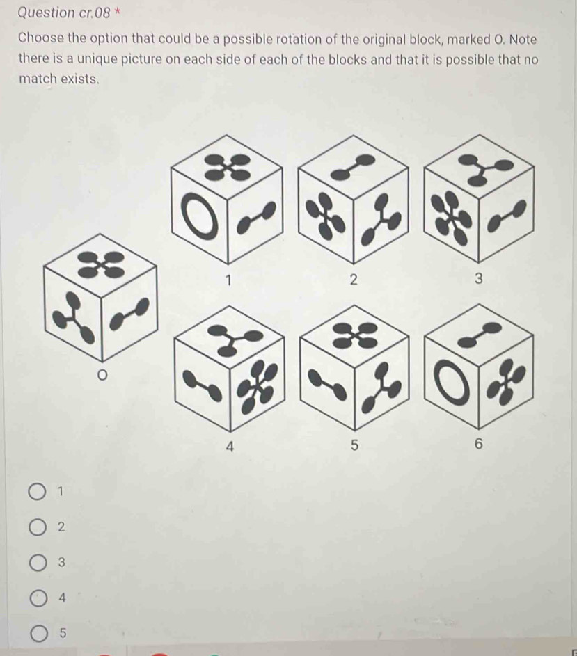 Solved: Question cr.08 * Choose the option that could be a possible ...
