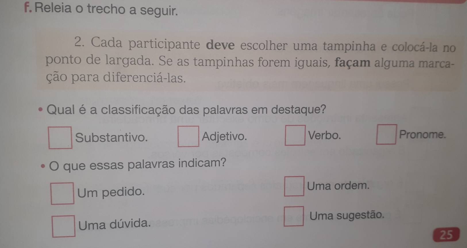 Resolvido:Releia o trecho a seguir. 2. Cada participante deve escolher ...