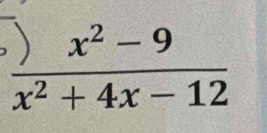  ()x^2-9)/x^2+4x-12 