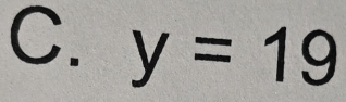 y=19