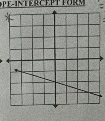 PE-INTERCEPT FORM