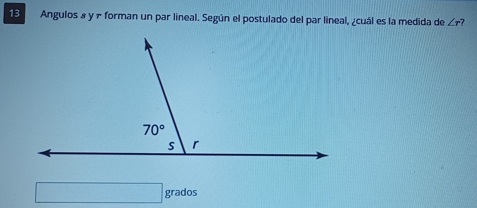 Solved: Angulos & y7 forman un par lineal. Según el postulado del par ...