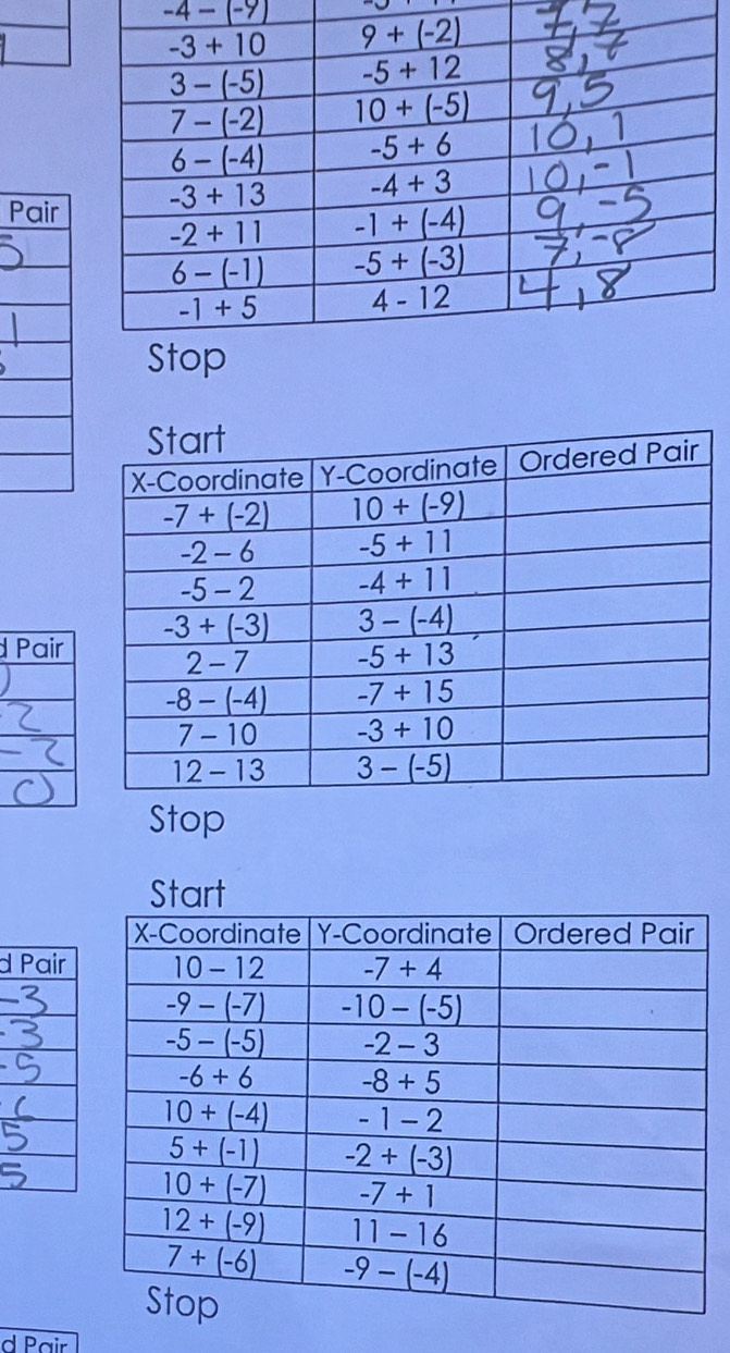 -4-(-9)
Pair
d Pair
Stop
d Pair
d Pair