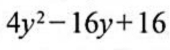 4y^2-16y+16