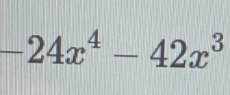 -24x^4-42x^3