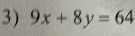 9x+8y=64