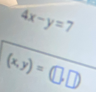 4x-y=7