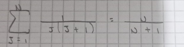 sumlimits _(j=1)^(11) 1/j(j+1) = 0/w+1 