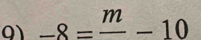 -8=frac m-10