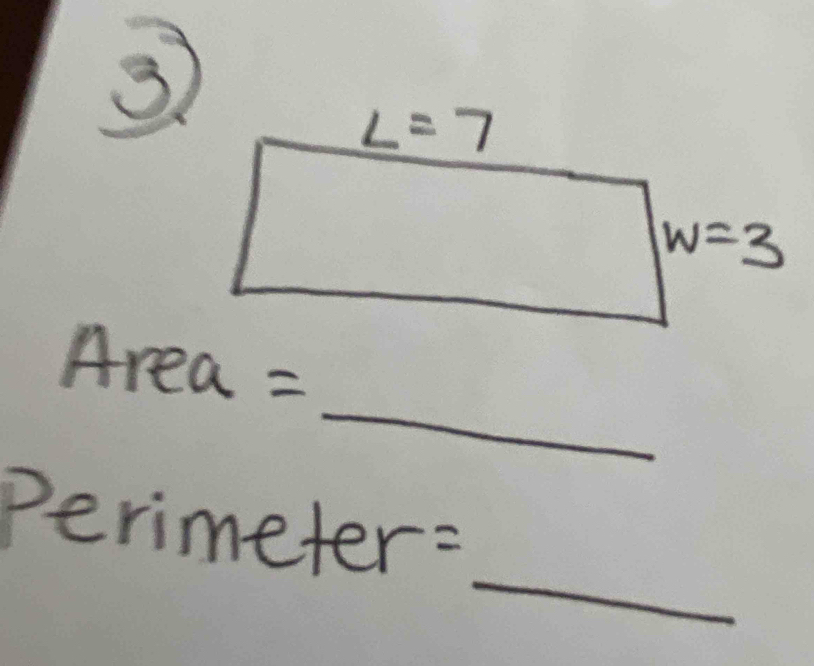 Area =
_
Perimeter: