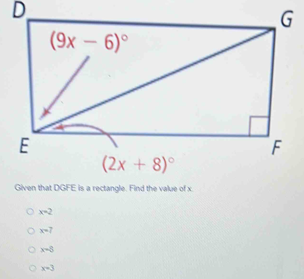 x=2
x=7
x=8
x=3