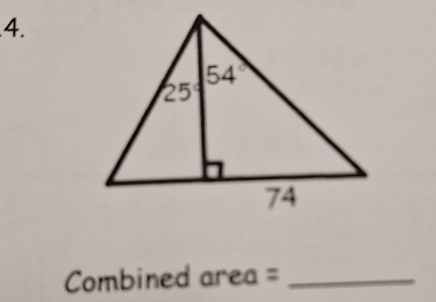 Combined area =_