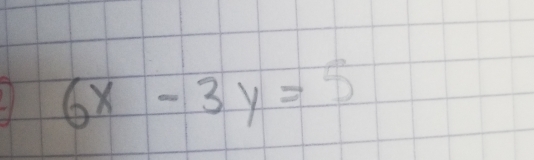 6 x-3 y=5