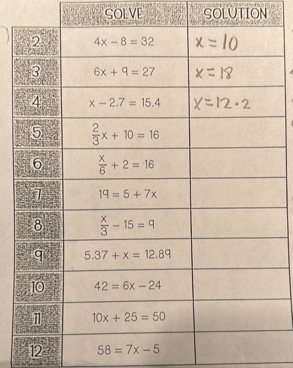 SOLVE SOLUTION
12