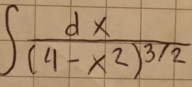 ∈t frac dx(4-x^2)^3/2