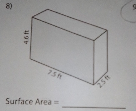 Surfac e Area=