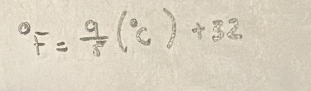 F= 9/5 (^circ C)+32