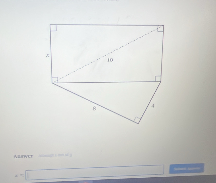 Answer Altempt 1 out of 3
x=□ Sadmml, Kary