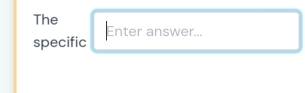 The 
specific Enter answer...