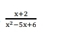  (x+2)/x^2-5x+6 