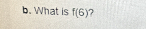 What is f(6) ?