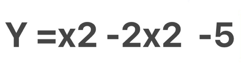 Y=x2-2x2-5