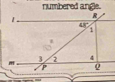 numbered angle.