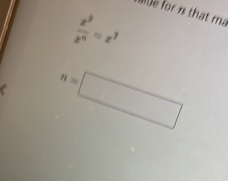 biDe for π that ma
 x^9/x^n =x^2