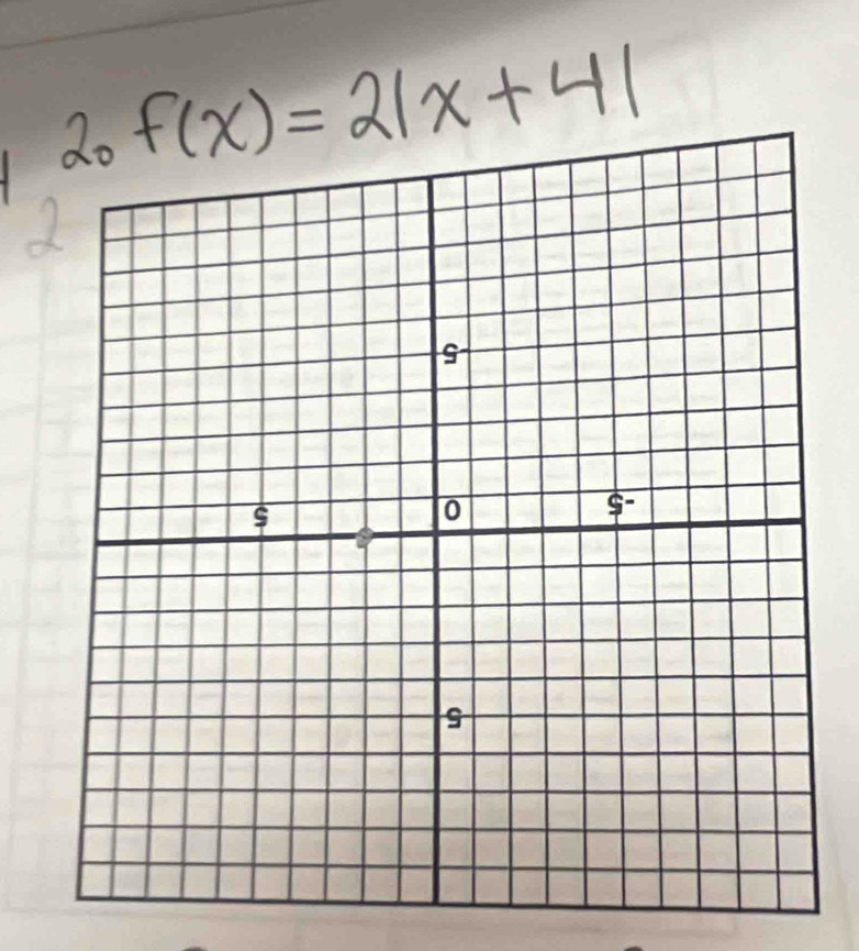 f(x)=2|x+4|