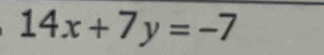 14x+7y=-7