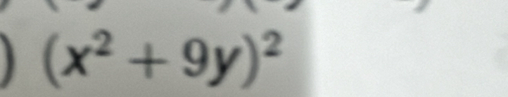 (x^2+9y)^2